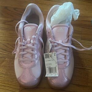 adidas Kids Light Pink Sparkle Lace-Up Sneakers